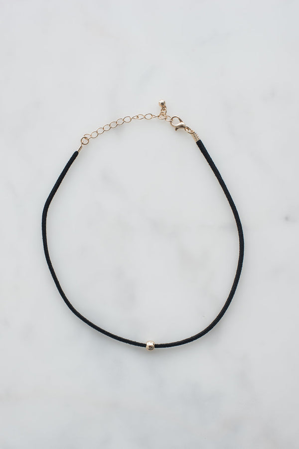 Collier ras du cou avec perle