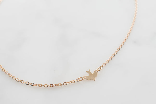 Collier Oiseau en Or