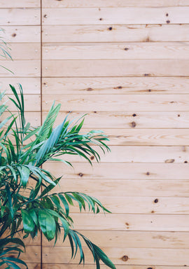 Wooden outdoor slats