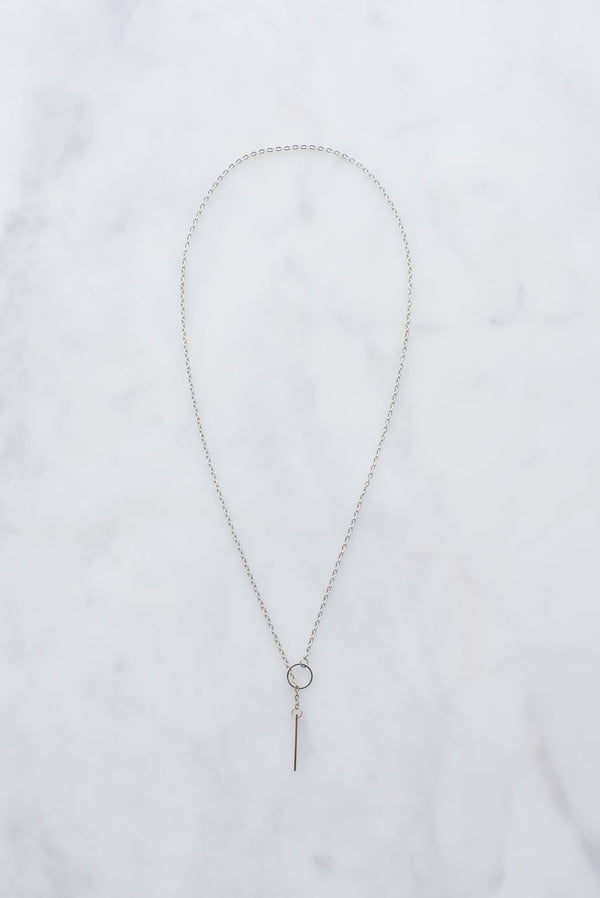 Collier en argent avec enfilage