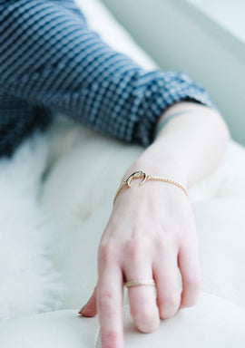 Moon Charm Bracelet